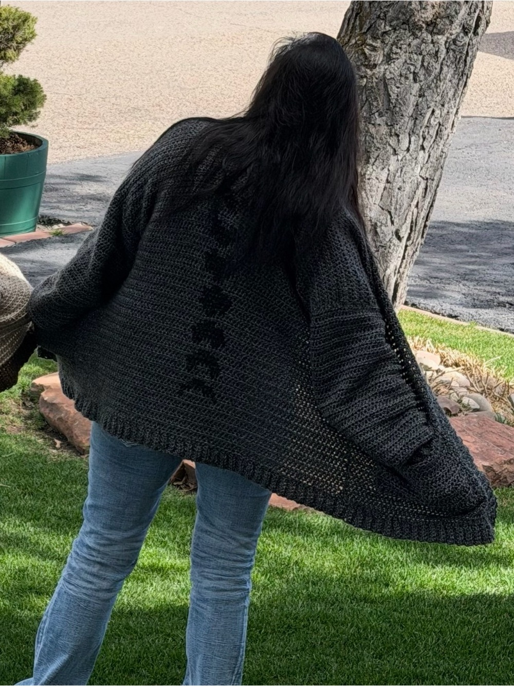 Handmade Moon Phase Crochet Cardigan 🌙